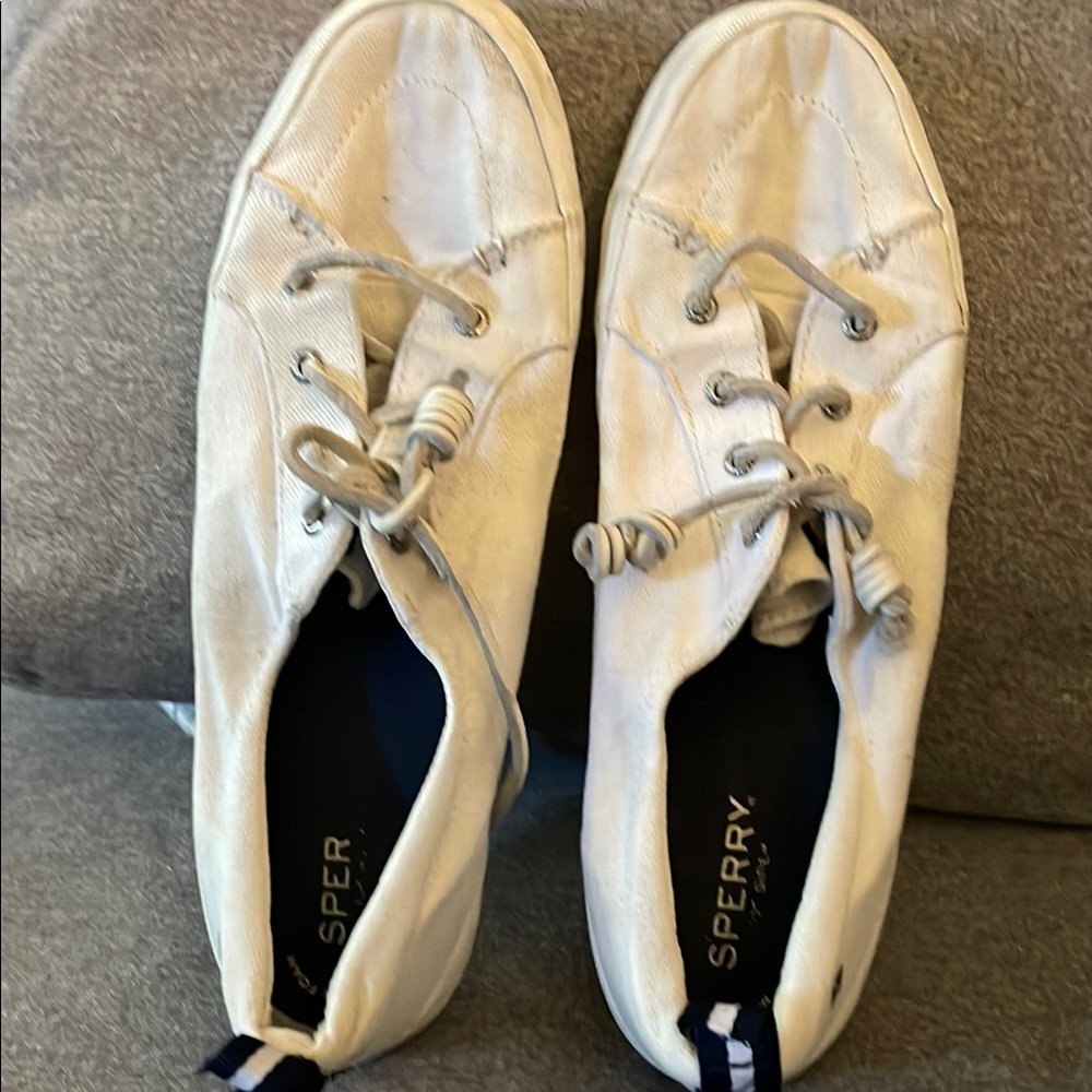 Sperry White Canvas Sneakers